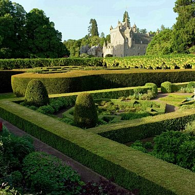 walled garden castle from gardeners shed